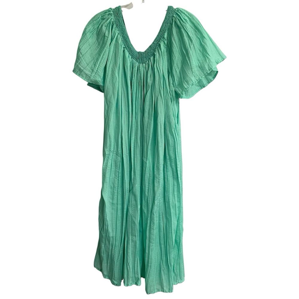 Vintage Mumu House Dress Jessica Bloom One Size OS Green Cottage Core Crochet